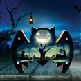 thumbnail image 4 of Halloween Decorations Light up Skull & Bat Wall Mounted Ornaments, 4 of 6