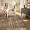 thumbnail image 6 of VUNATE 9'x12' Area Rugs for Living Room Washable Rugs Boho Moroccan Area Rug Soft Neutral Geometric Bohemian Carpet Distressed Indoor Rug for Bedroom Dining Room Office Nonslip Rug Dark Brown, 6 of 7