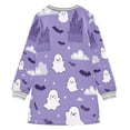 thumbnail image 2 of Halloween Cartoon Ghost Girls'long-sleeved dress Thickened A-dress Warm Dress Basic Shirt Party Dresses, 2 of 7