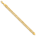 thumbnail image 2 of 14k Yellow Gold 8.5mm Solid Hand Polished Fancy Link Bracelet 8 Inch Lobster Claw -  Jewelry Gift for Mom, 2 of 3