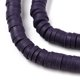 thumbnail image 4 of Flat Round Handmade Polymer Clay Bead Spacers DarkSlate Blue 4x1mm Hole: 1mm about 380~400pcs/strand 17.7 inch, 4 of 7