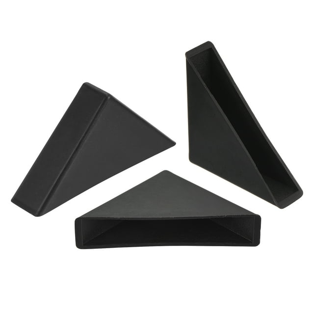 Uxcell 20Pack Corner Protectors 12x66mm Plastic Triangle Corner Guards Cushion, Black
