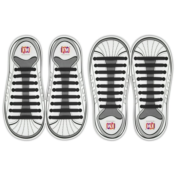 INMAKER No Tie Shoelaces, Pack of 2, Elastic Shoe Laces for Kids and Adults