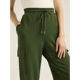 thumbnail image 2 of Scoop Women’s and Women's Plus Scubaknit Cargo Joggers, Sizes XS-4X, 2 of 4