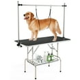thumbnail image 1 of Gymax Table de Toilettage pour Animaux Réglable avec Cadre Métallique en Forme de H Robuste et Résistant, 1 of 10