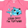 thumbnail image 4 of Inktastic Look Out I'm Teething Cute Shark Boys or Girls Baby Bodysuit, 4 of 5