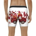 thumbnail image 2 of Men's Boxer Briefs, Truck With Gnomes Soft and Breathable Mens Underwear Boxer Briefs With Widen Waist, 2 of 5