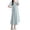 Mint Green, variant on Women's Maternity Summer Dress Short Sleeve Crew Neck Dress Casual Loungewear Dress Nightgown,XXL,Blue