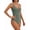 Army Green, variant on Women'S Tummy Control One-Piece Swimsuits Slimming Molded Cup Push Up Bathing Suit Blue S