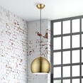 thumbnail image 3 of 45482-01 Livex Lighting Stockton - 1 Light Globe Pendant In Industrial Style-17.5 Inches Tall and 11.75 Inches Wide-Antique Brass/Polished Brass, 3 of 9