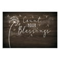 thumbnail image 4 of Personalized Planet 27x18 Count Your Blessings Inspirational Doormat with Custom Personalization Printed on Brown Rectangular 1/4” Thick Non Slip Mat for Kitchen Hallway Deck or Porch, 4 of 6