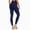 Navy, variant on Gerichy Womens High Waist Ankle Yoga Leggings Workout with Two Pockets Women's Pants Solid High Pants Fitness Yoga Pants Trouser Yoga Pants for Women