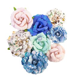 Prima Marketing Handmade Paper Flowers – Multicolored Embellishments For Scrapbooking & Crafts