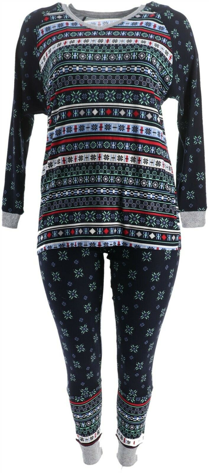 ClimateRight by Cuddl Duds Cuddl Duds Apres Ski Fairisle Pajama Set