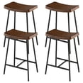 thumbnail image 1 of Giantex 24 Inch Height Industrial Saddle Stool, Backless Counter Bar Stool, (4), 1 of 6