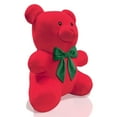 thumbnail image 3 of (2 pack) Plush Red 16 inch Gummy Bear with Green Bow, By Holiday Time, 3 of 5