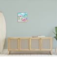 thumbnail image 2 of Stupell Industries Ventura Beach Stripped Umbrellas Painting Gray Framed Art Print Wall Art, Design by Paul Brent, 2 of 7