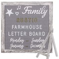 thumbnail image 2 of Rustic Felt Letter Board 10x10in Changeable Letter Board Sign with Precut Letters, Gray Felt Message Board with Farmhouse Wooden Frame, Baby Announcement Sign, Pregnancy Milestones Room Office Decor, 2 of 4