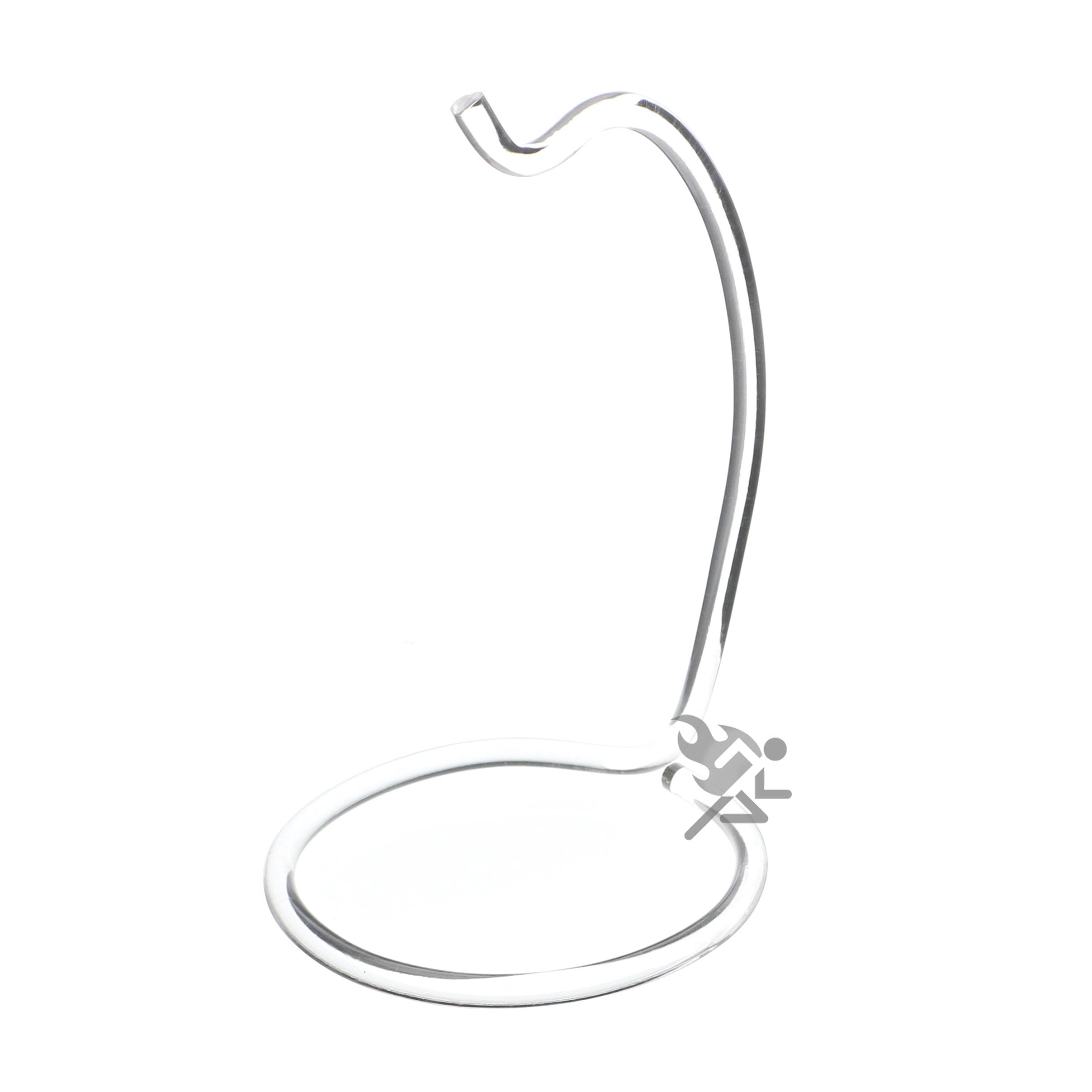 5.5" Clear Acrylic Ornament Display Stand Decor Holder Hanger, 2 Pack