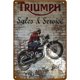 thumbnail image 1 of Dibujo de chapa de motocicleta, pintura de Metal, pared de estaño, póster para el hogar, cartel para dormitorio Tmvgtek Para estrenar, 1 of 9
