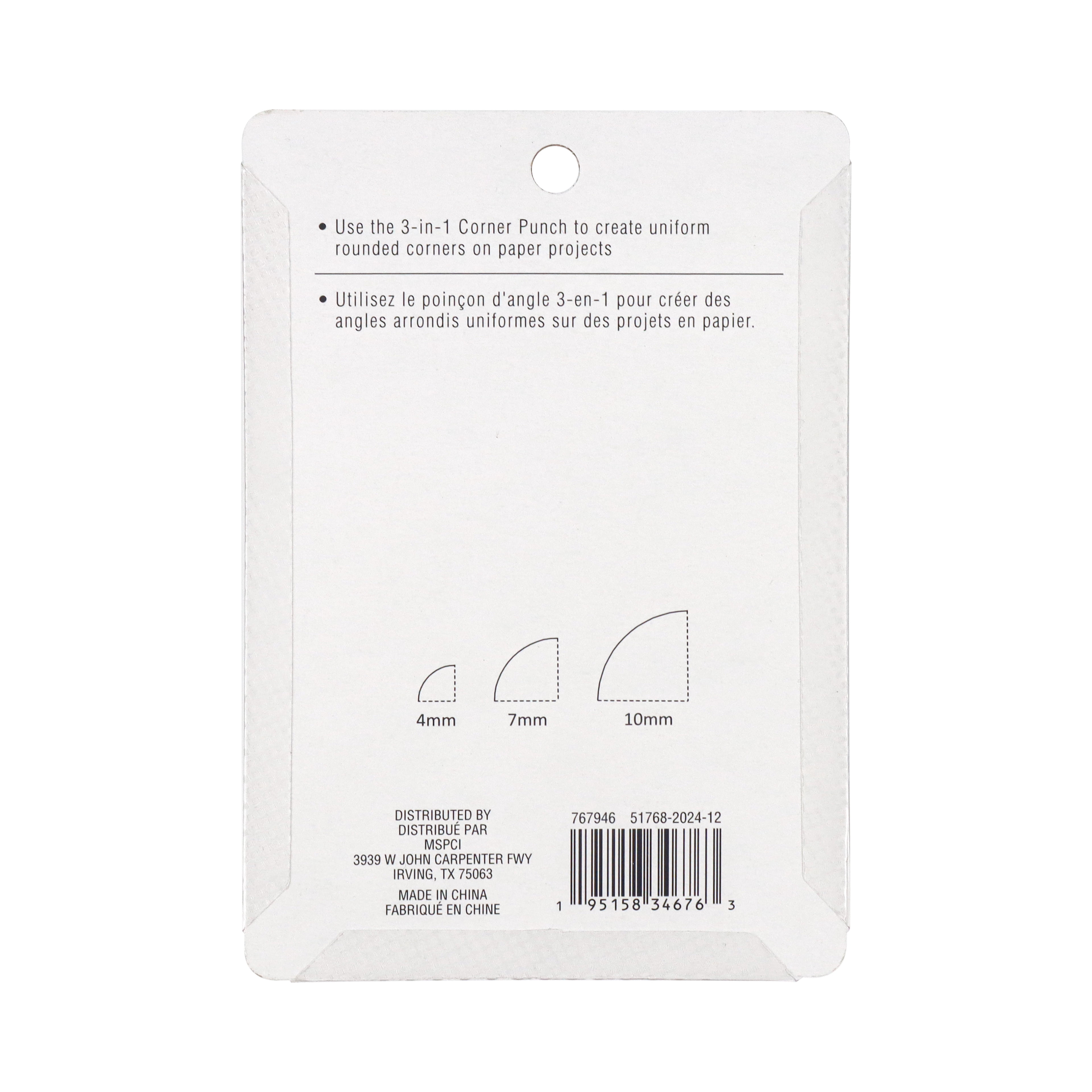 Recollections 3-in-1 Corner Punch Tool, 6 Pack