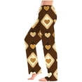 thumbnail image 4 of Tnhcen Women's Floral Print Pajama Pants, Loose Fit Sleep Pants, Elastic Waist Lounge Pants, Soft Stretchy Sleepwear, Home Wear Bottoms, Sizes S-5XL, 4 of 6