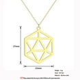 thumbnail image 5 of Geometric Dice Stainless Steel Polyhedral Charm Dungeons Dragons Necklace, 5 of 5