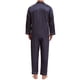 thumbnail image 3 of INSPIRAR CHIC Conjunto de Pijamas de 2 Piezas para Hombre, Camisón de Botones con Estampado, Patrón Casual, Color Azul Marino, 3 of 6