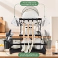 thumbnail image 3 of IMAGE 3 Tier Dish Rack with Drip Tray for Kitchen Counter, 3 of 11