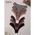 thumbnail image 2 of 7pcs Women'S Leopard Print Low Rise Briefs Polyester and, 2 of 4