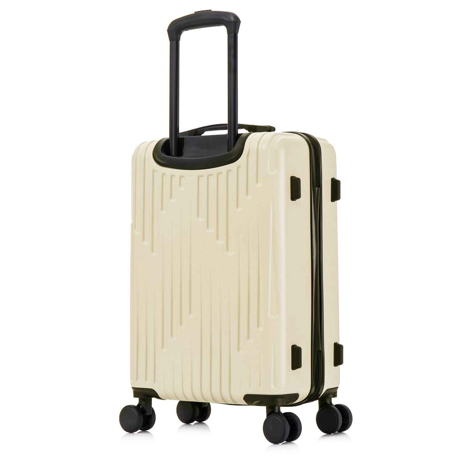 InUSA DRIP 20" Hardside Lightweight Carry On Luggage with Spinner Wheels, Handle and Trolley, Sand
