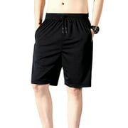 Duixinghas Men Summer Shorts Quick Dry Breathable Elastic Waist Pocket Drawstring Sports Thin Mesh Cooling Summer Short Pants Male Clothes