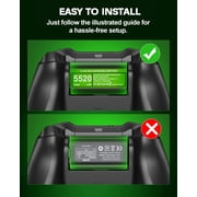 2-in-1 for xbox Controller Charger Station with 2X5520mWh Rechargeable Battery Pack, 4 Battery Covers, Charging Dock for Xbox One/Series X|S Controller