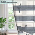 thumbnail image 4 of Yayeee Window Curtains Light Filtering 63"x42" Grommet Panel Pair Home Living Room Decor, Dark Sharks, 4 of 7