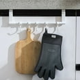 thumbnail image 4 of Expert Grill Insulated Silicone Gloves for Grill, BBQ, Gauntlet, Black Color, One Size, 4 of 7