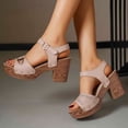 thumbnail image 1 of WILLBEST Sandalias Cómodas De Verano Para Mujer, De Tacón Alto, Cómodas, Informales, Elegantes, Con Punta Abierta, Para Vacaciones, Trabajo, Citas Y Atuendos., 1 of 8