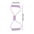 thumbnail image 3 of Unique Bargains 1 Pc Durable Yoga Stretch Band for Yoga and Home Fitness 14.17"x4.33" Purple, 3 of 4