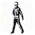 thumbnail image 3 of Glow in the Dark Skeleton Costume for Kids, Skelebones Costume, Bone Jumpsuit, Kids Halloween Dress Up 3-10 Years, 3 of 6