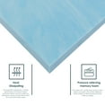 thumbnail image 6 of Continental Sleep, 2" Gel Memory Foam Mattress Topper CertiPUR-US, Queen, Blue, 6 of 7
