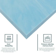 Continental Sleep 2 Gel Memory Foam Mattress Topper, Twin