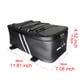 thumbnail image 3 of Yuarrent Alforjas de cuero de PU para motocicleta, bolsa para motocicleta de gran capacidad, fácil de instalar, única, resistente al agua Ciclismo, 3 of 6