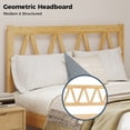 thumbnail image 3 of Full Size Bed Frame, Solid Rubberwood Bed with 700lbs Weight Capacity for Home Bedroom Easy Assembly, 3 of 7