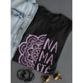 thumbnail image 3 of Violet Namaste And Mandala  Women T-Shirt, Female XX-Large, 3 of 4