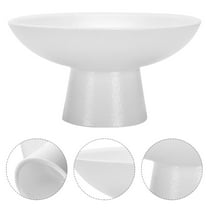 UEETEK White Ceramic Snack Tray, Elegant Dessert Holder, Practical for Many Occasions