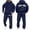 Navy, variant on PMVFHDE Men's Letter Printed Long Sleeve Hoodie Set Mens Sweat Suits Tracksuit Men Autumn Winter Sportswear Solid Color Loose Fit Soft Warm Breathable Daily Leisure Outfit