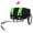 Black Green, variant on Heavy-Duty Bike Cargo Trailer with Removable Waterproof Cover, 88 lbs Capacity, 16" All-Terrain Wheels & Foldable Design for Camping, Groceries
