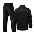 thumbnail image 3 of Gytharion Mens 2 Piece Tracksuit Sets Plus Size Lightweight Casual Zipper Stand Collar Athletic Jacket and Jogging Sweatpants Sets Fashion Color Block Long Sleeve Sweatsuit Sets with Pockets, 3 of 3