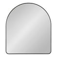 thumbnail image 6 of Kate and Laurel Zayda Modern Round Arch Framed Statement Wall Mirror, 32 x 36, Black, Metal Minimalist Farmhouse Arched Wall Mirror with Smooth Curves, 6 of 8