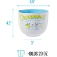 thumbnail image 4 of Silver Buffalo Sanrio Hello Kitty and Friends Cinnamoroll Lemons Ceramic Ramen Noodle Rice Bowl with Chopsticks, Microwave Safe, 20 Ounces, 4 of 9