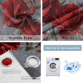 thumbnail image 4 of Red Roses Blackout Curtains for Bedroom/Living Room, Thermal Insulated Kitchen Curtains, Valentine's Day Crystal Butterflies Floral Grommet Darkening Window Treatment Drapes 42"x84"x2, 4 of 8